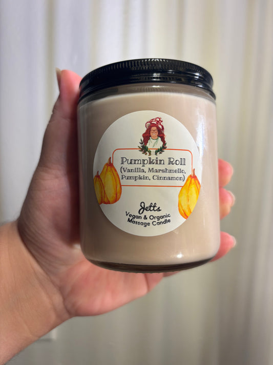 Pumpkin Roll Massage Oil Candle